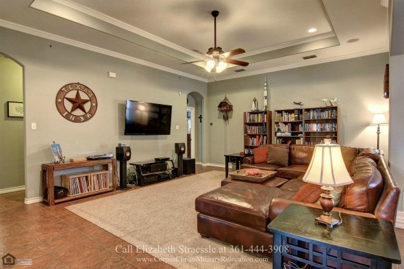 Corpus Christi TX Homes for Sale - Entertain friends and family in the elegant living room of this Corpus Christi home for sale.